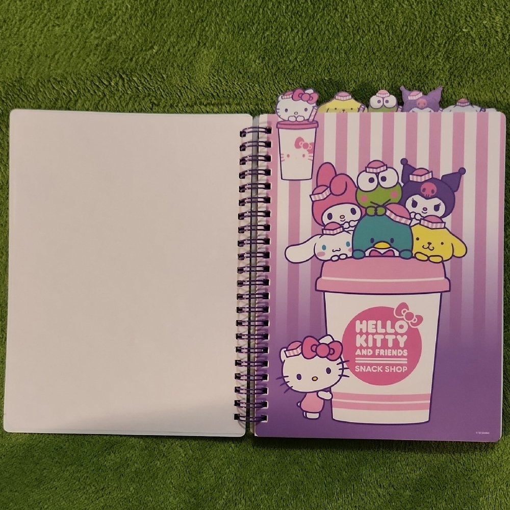 Hello Kitty Snack Shop Spiral Bound 5×7 in Tabbed Journal - Picture 5 of 8